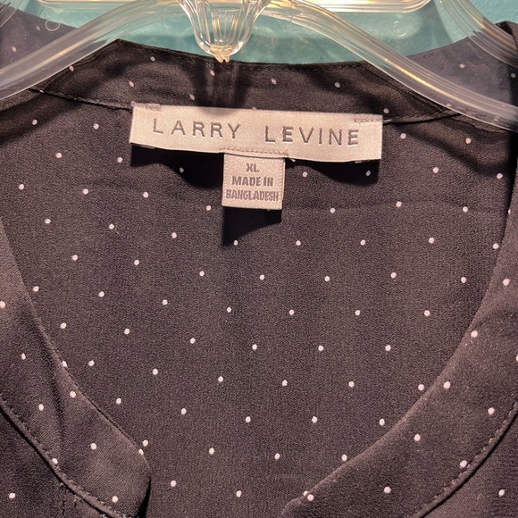 Black and white polka dot dress with button top and tie waist; worn once - Picture 2 of 3